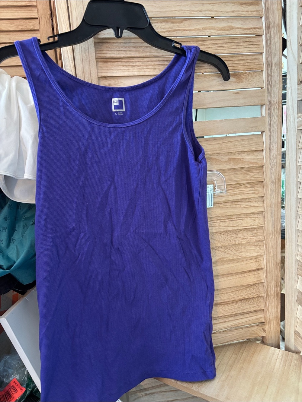 jcpenney Royal Purple Scoop Tank Large
